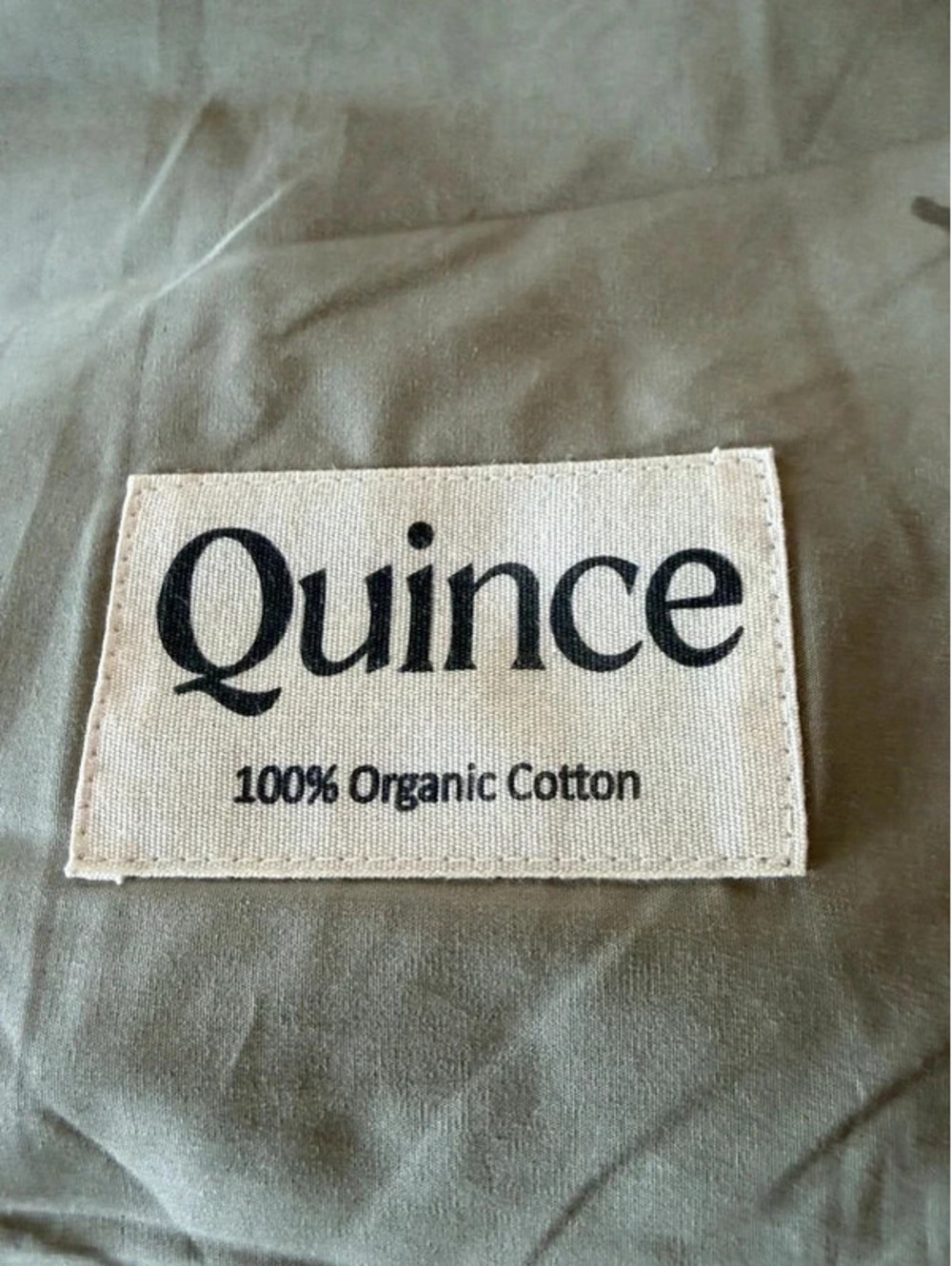 Quince full queen duvet cover set in sage